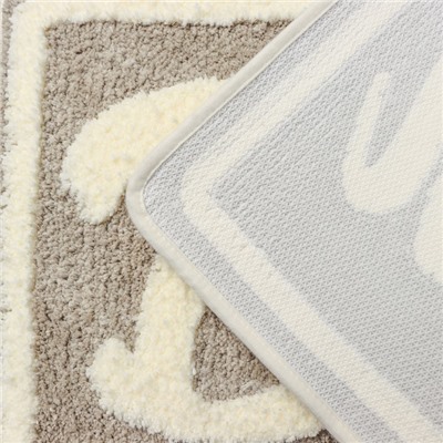 Коврик для ванной и туалета SAVANNA Bath, 50×80 см, бежевый