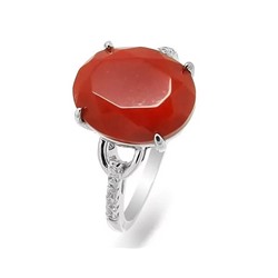 Кольцо из серебра коралл, МЦВ950