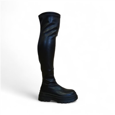 Сапоги-чулки евро зима KW011-1 черные