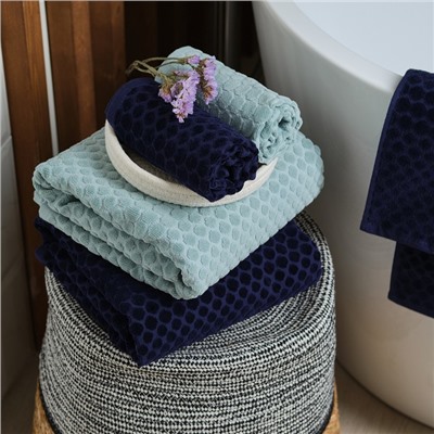 Полотенце махровое Love Life «Комфорт» 50×90 см, серо-голубой, 100% хл, 500 г/м²