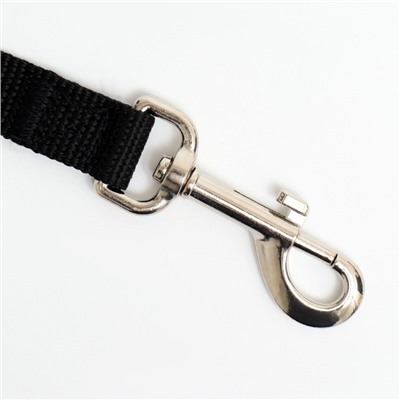 Поводок, 3 м × 2 см, чёрный