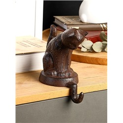 Крючок декоративный «Фигурка: Кошечка», настольный, на полку, 9×13.5×15 см
