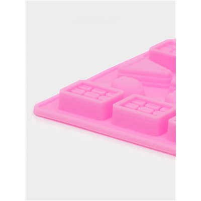 Форма для мармелада «Сладкоежка», силикон, 19.5×13.6×1 см, 45 ячеек, МИКС