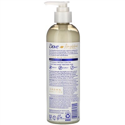 Dove, Amplified Textures, Super Slip Detangling Conditioner, 11.5 fl oz (340 ml)