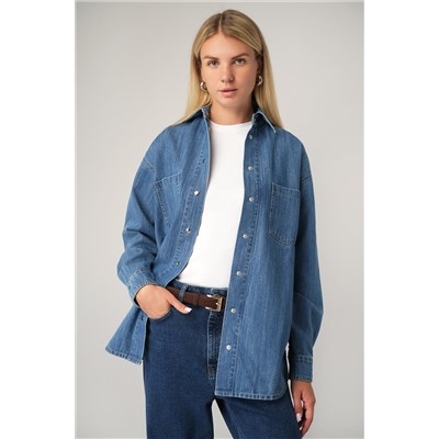 Женская джинсовая рубашка Happyfox