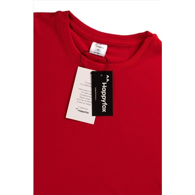 Мужская спортивная футболка в рубчик Happyfox