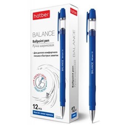 Ручка шариковая масляная BALANCE синяя 1.0мм (058655) Хатбер