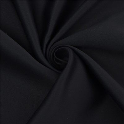 Штора блэкаут портьерная «Этель», 250×265 см, чёрная