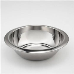 Миска из нержавеющей стали, 1.6 л, d=24 см, 201 марка стали, толщина 0.8 мм, внутренний диаметр 20 см