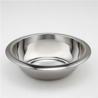 Миска из нержавеющей стали, 1.6 л, d=24 см, 201 марка стали, толщина 0.8 мм, внутренний диаметр 20 см