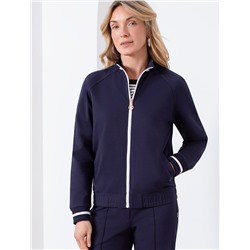 Бомбер среднего объема из футера двухнитки с эластаном