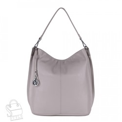 Сумка женская кожаная 18307 gray white Polina&Eiterou