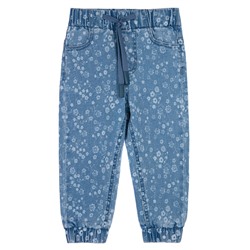 Брюки детские текстильные джинсовые для девочек