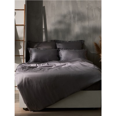 Простыня евро SL Home Tencel, 235×260 см, серая, тенсель