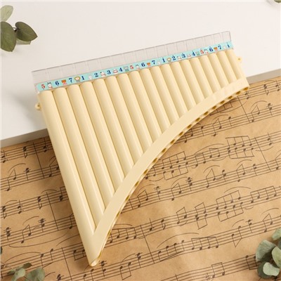 Пан-флейта Music Life 18 трубок, белая, 26×25 см