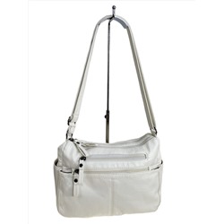 Женская сумка из искусственной кожи, цвет белый
