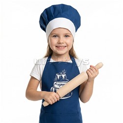 Набор "Кондитер" (100% хлопок) синий