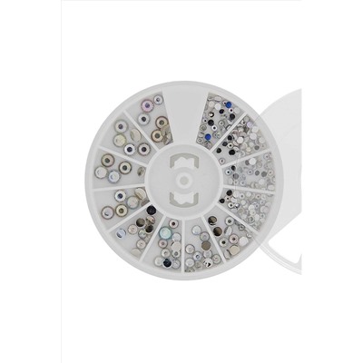 Nail Art Набор страз для ногтей №8, голография KRISTALLER, 1107729