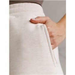 Прямые брюки из петельчатого футера-трехнитки