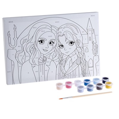 Картина по номерам для детей «Лучшие подруги»‎, 20×30 см