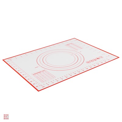 VETTA Коврик для раскатки теста с разметкой, 40x30см, силикон