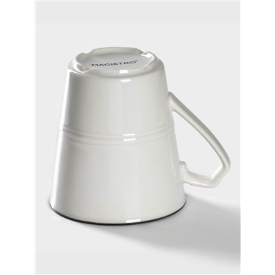 Кружка Magistro «Морской бриз», 300 мл, фарфор, белая