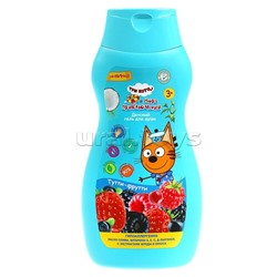 Детский гель для душа "Три Кота" "Тутти-фрутти" 300мл с экстр. черед и кокос "Заботливая мама"