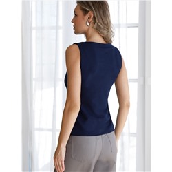 Топ из премиального хлопка с эластаном