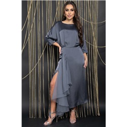 Платье вечернее Дерзкая элегантность (серое) П14471-7М