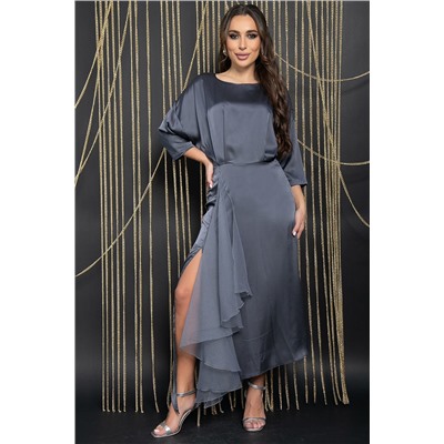 Платье вечернее Дерзкая элегантность (серое) П14471-7М