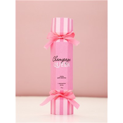Подарочный набор: гель для душа «Шампанское», соль для ванны с ароматом розы, Чистое Счастье