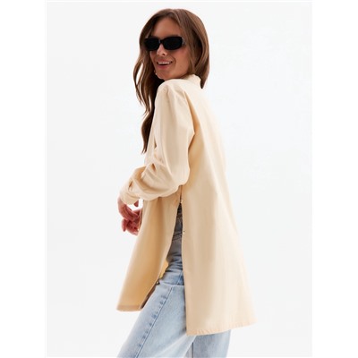 Рубашка женская MINAKU: Casual Collection, размер 44, бежевая