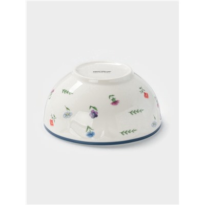 Салатник Доляна «Романс», d=14.1 см, костяной фарфор, белый