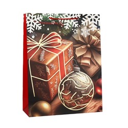 Пакет подарочный 31х40х12 / 102-1L /уп 12/360/ микс Новый год