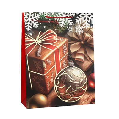 Пакет подарочный 31х40х12 / 102-1L /уп 12/360/ микс Новый год