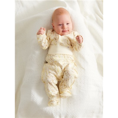 Боди детское с длинным рукавом MINAKU Nature, рост 62-68 см