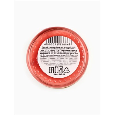 Мёд муссовый «С Новым годом», с клюквой, 30 г