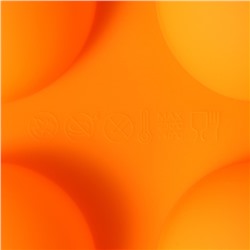 Форма для выпечки Доляна «Полусферы», силикон, 24×16 см, 6 ячеек, d=5.5 см, МИКС