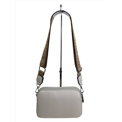 Женская сумка из искусственной кожи, цвет светло серый