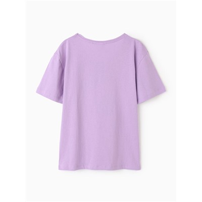 Футболка женская Ohana market, сиреневая, размер 46