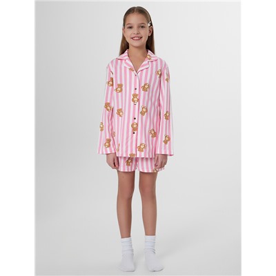 КОМПЛЕКТ ДЛЯ ДЕВОЧЕК (РУБАШКА, ШОРТЫ) 567763