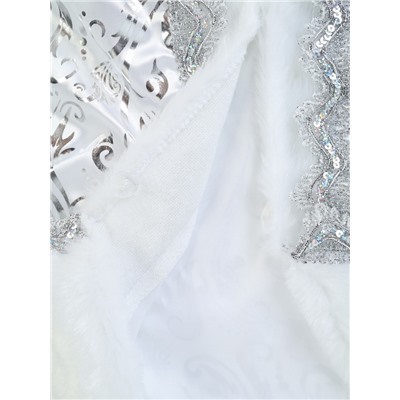 Карнавальный костюм «Снегурочка»: шуба, шапка, варежки, пояс, рост 164, р-р. 48-50