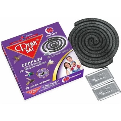 ФУМИБАТ спирали от КОМАР.10шт ЧЁРН