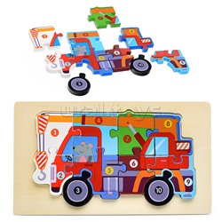 Пазл-вкладыш "Строительная техника"