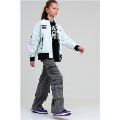 Куртка текстильная с полиуретановым покрытием для девочек (ветровка) PLAYTODAY, 1231513