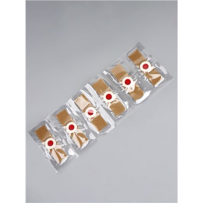 Пластырь для ног, набор - 12 шт., на клеевой основе, бежевый