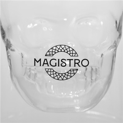 Стопка-шот Magistro «Череп», 150 мл, 8×8.5 см, стекло, прозрачный