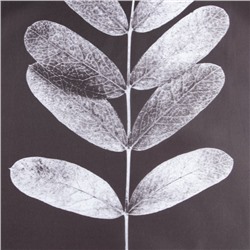 Штора для ванной водоотталкивающая «Этель» Natural print, 145×180 см, ткань оксфорд, серая