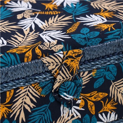 Шкатулка для рукоделия и шитья «Лесные веточки на синем», хранение ниток, иголок, мелочи, 24×16×11 см