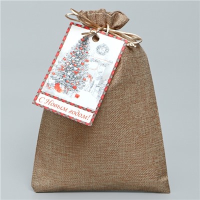 Мешочек подарочный новогодний «Зима», 20×30 см ± 1.5 см